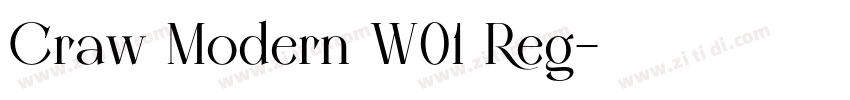 Craw Modern W01 Reg字体转换 Craw Modern W01 Reg字体转换